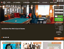 Tablet Screenshot of hotel-de-chassieu.com